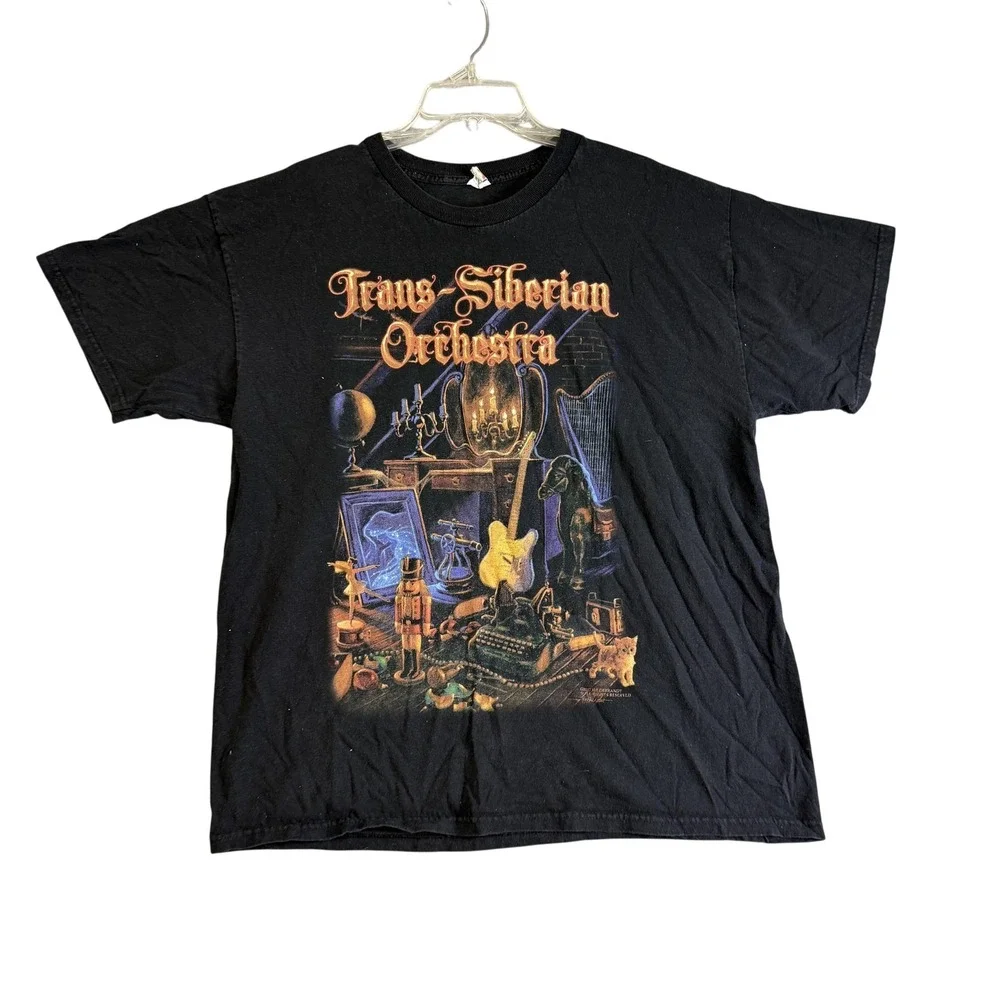 Trans-Siberian Orchestra Shirt Mens XL Black 2014 2015 Winter Tour‎ Tee Alstyle